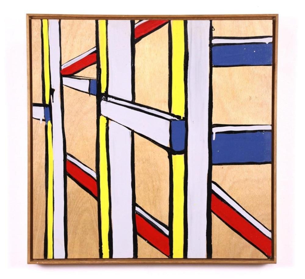 jasper knight home made ii 2012 enamel on ply h 59 5 cm w 59 5 cm · Christian McCann Auctions · 2026-04-15 Jasper Knight comparable auction result: jasper knight home made ii 2012 enamel on ply h 59 5 cm w 59 5 cm