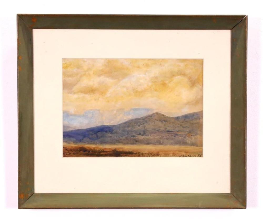 John Mather comparable auction result: john mather landscape 19th century watercolour signed lower h 20 cm w 29 cm