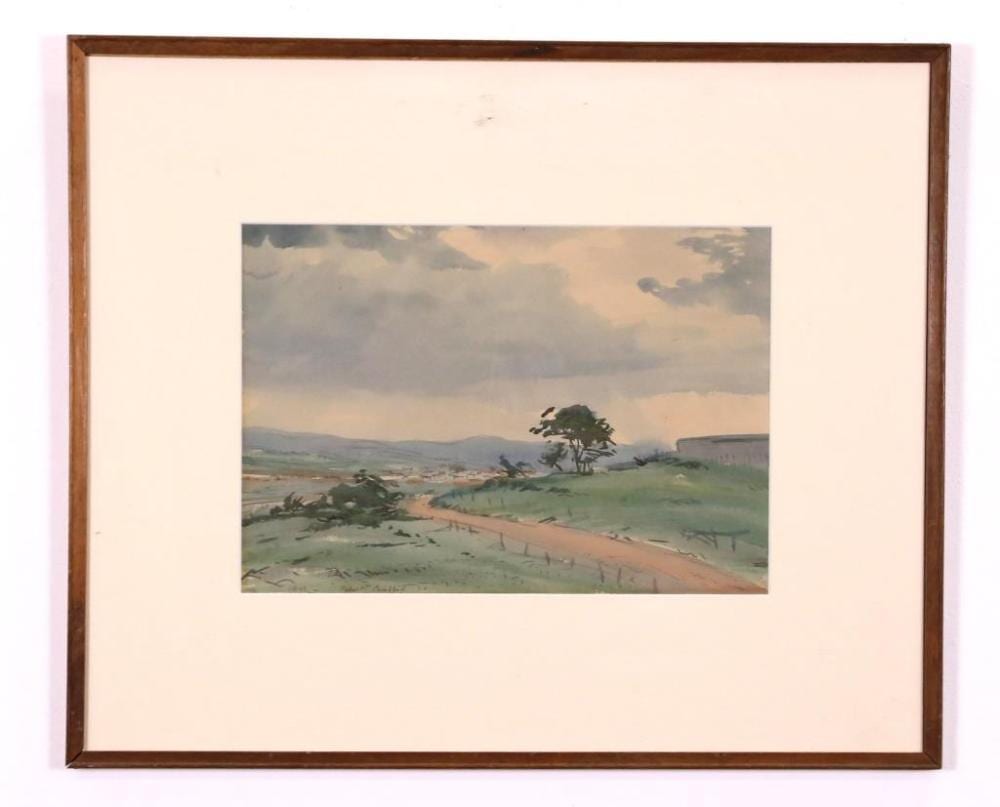 Robert (1902) Campbell comparable auction result: robert richmond campbell landscape watercolour signed h 25 cm w 36 cm