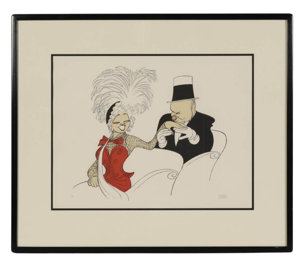 al hirschfeld 1903 2003 my chickadee litho signed · Hill Auction Gallery · 2026-04-15 Al Hirschfeld comparable auction result: al hirschfeld 1903 2003 my chickadee litho signed