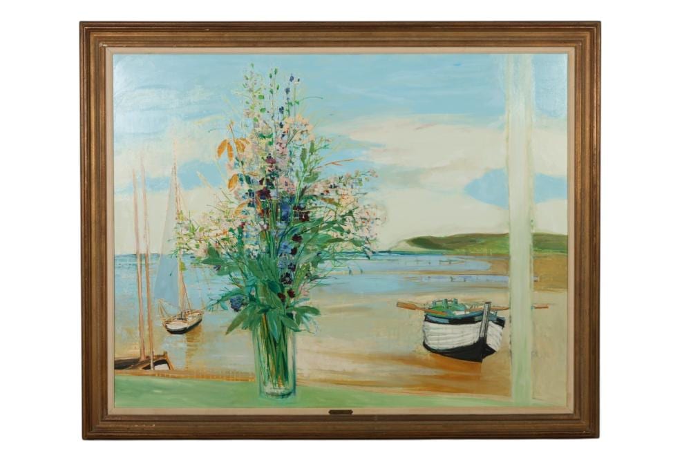 michel henry 1928 2016 maree basse oil painting · Hill Auction Gallery · 2026-04-15 Michel-Henry comparable auction result: michel henry 1928 2016 maree basse oil painting
