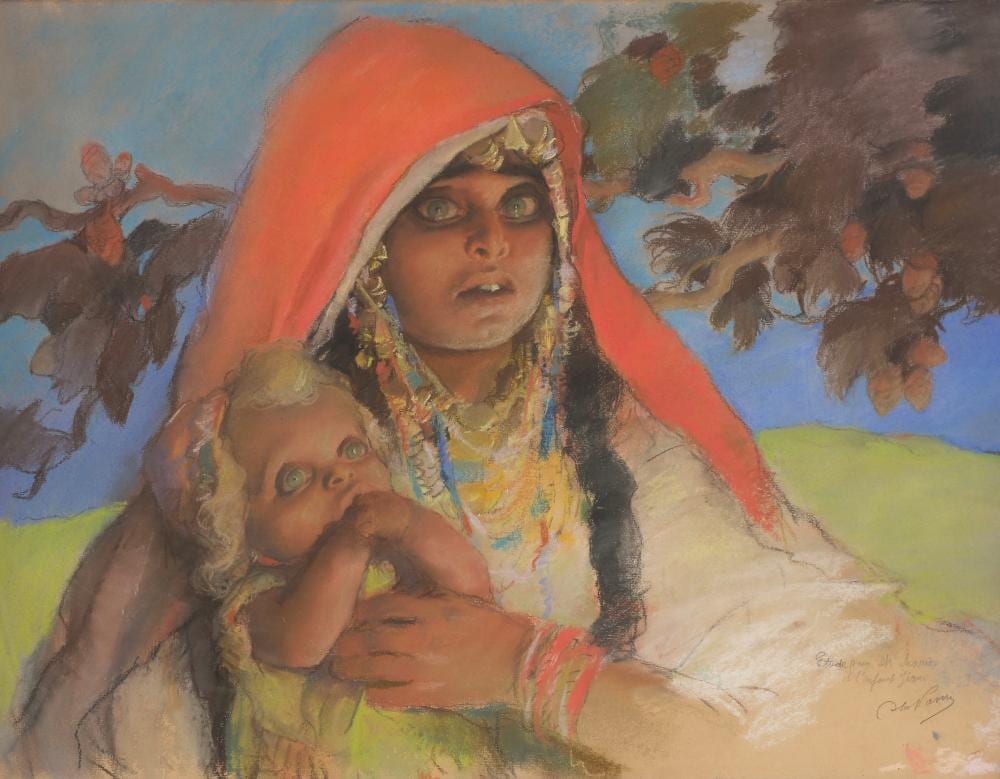 Abel Pann comparable auction result: abel pann 1883 1963 vierge et l enfant