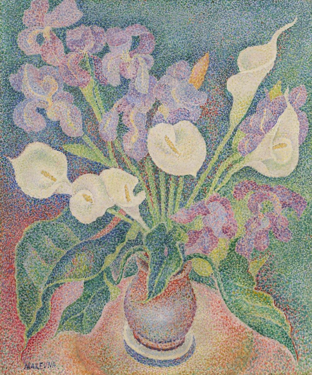 Marie Marevna comparable auction result: marie vorobieff marevna 1892 1984 bouquet d iris et d arums