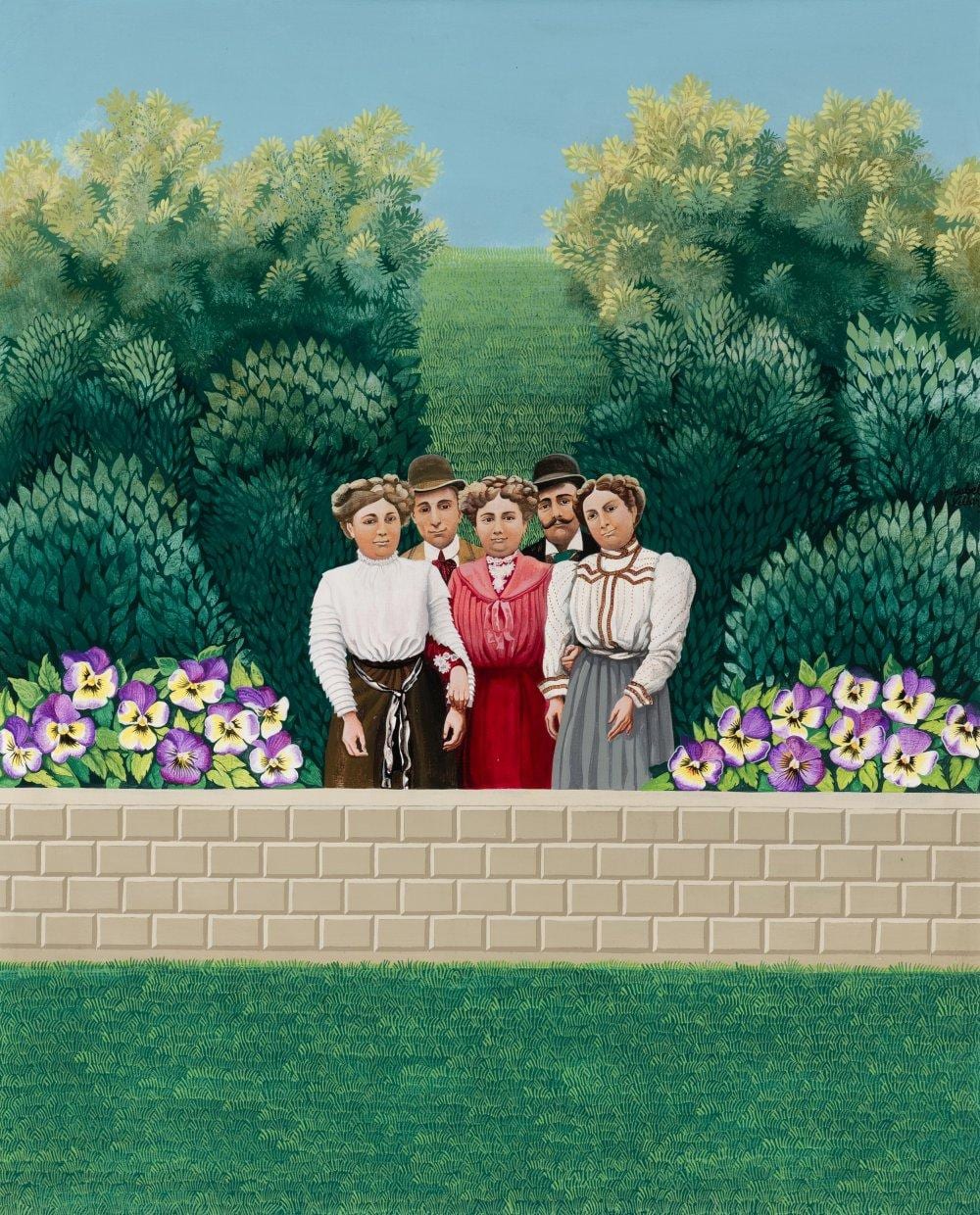 Isabel Villar comparable auction result: isabel villar salamanca 1934 in the pond 1976 acrylic on canvas signed and dated in the middle right area