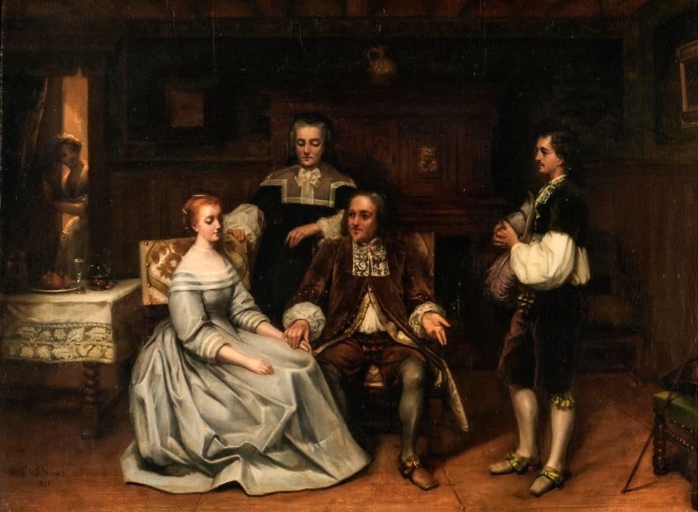Florent Willems comparable auction result: florent willems 1823 1905 interno con figure