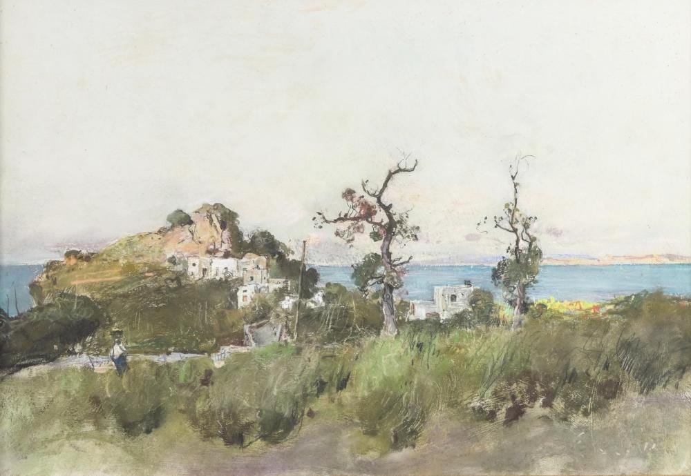 Giuseppe Casciaro comparable auction result: giuseppe casciaro 1863 1941 dintorni di napoli