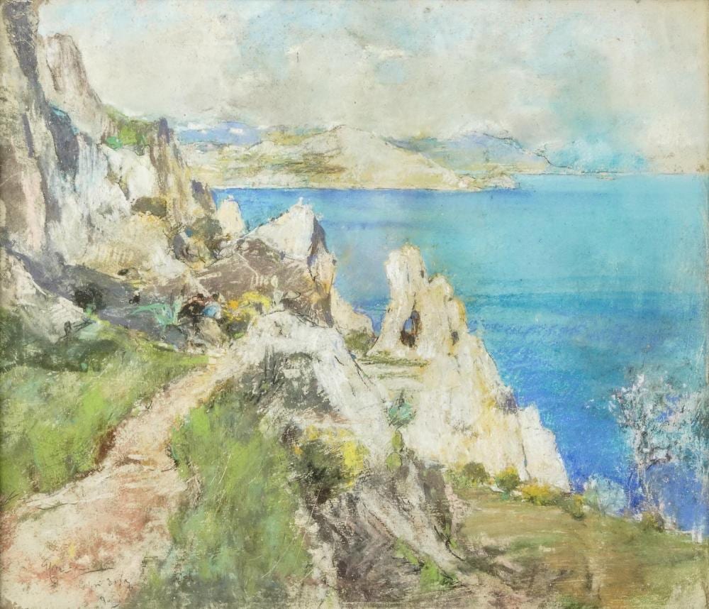 Giuseppe Casciaro comparable auction result: giuseppe casciaro 1863 1941 marina a ischia