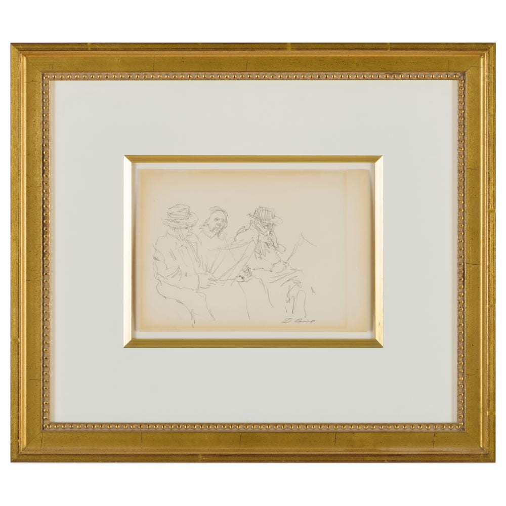 David Levine comparable auction result: david levine 1926 2009 subway riders