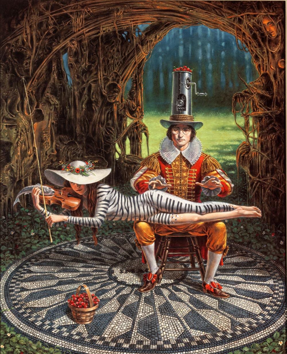 Michael Cheval comparable auction result: michael cheval american b 1966 dye sublimation on aluminum 2016 imagine ii version ii h 32 w 26