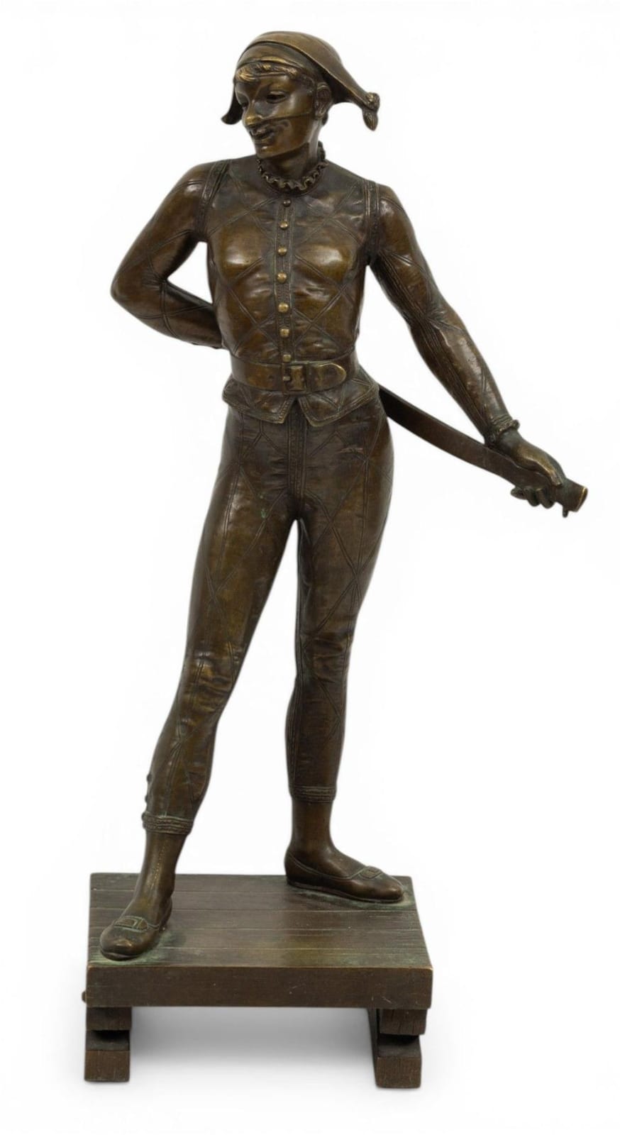 Alfred Pierre Richard comparable auction result: alfred pierre richard french 1844 1884 bronze sculpture harlequin h 23 5 w 11 depth 6 25