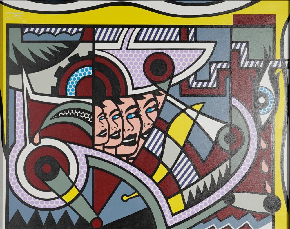 JOZZA comparable auction result: jozza brazilian b 1958 large pop art acrylic on canvas signed