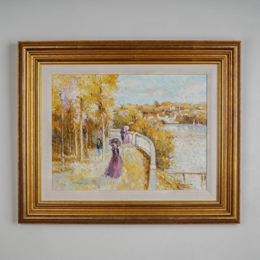 Omar Hamdi Malva comparable auction result: omar hamdi malva original impressionist oil on canvas signed