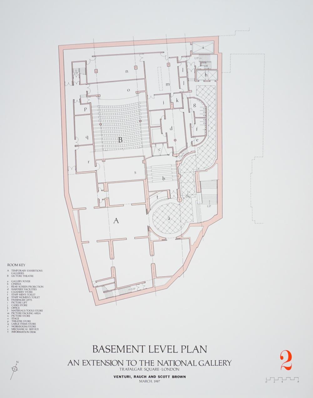 Robert Venturi comparable auction result: robert venturi architectural silkscreen national gallery extension plan