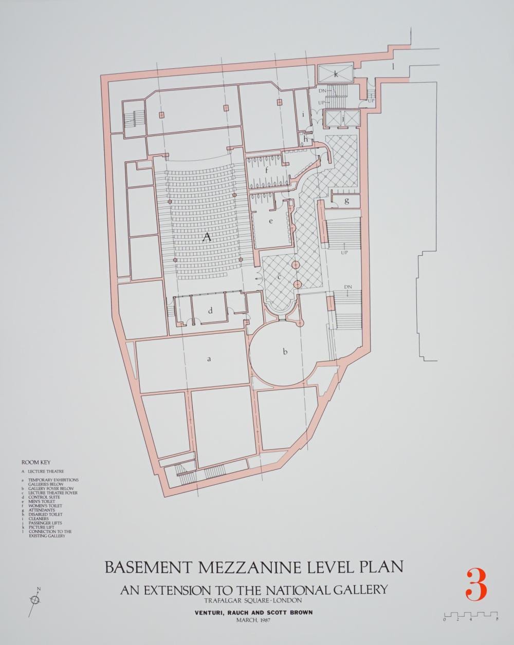 Robert Venturi comparable auction result: robert venturi architectural silkscreen national gallery extension plan