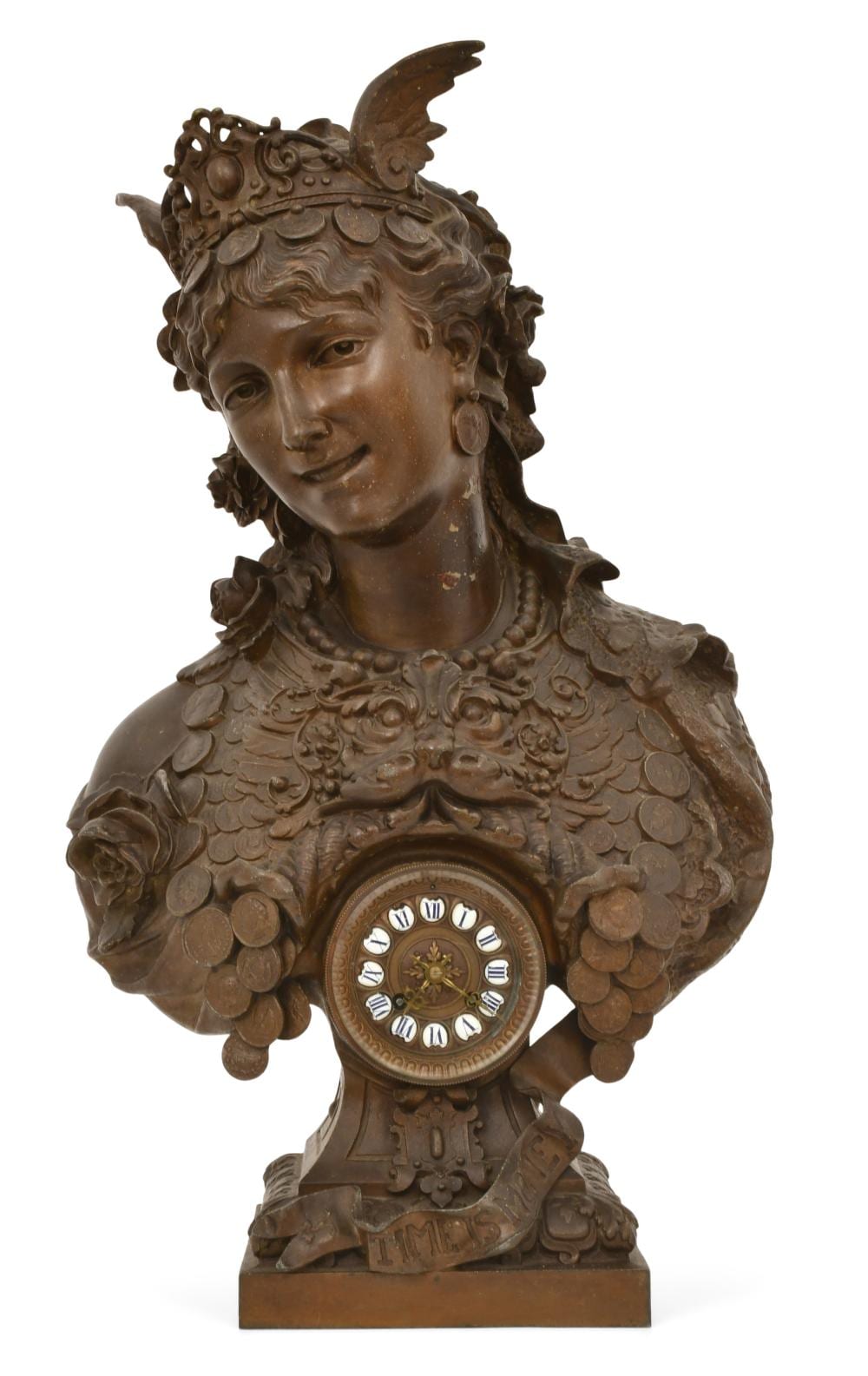 Arthur Waagen comparable auction result: arthur waagen 1833 1898 time is money figural clock