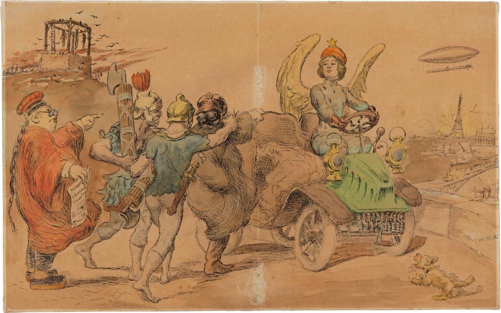 adolphe willette anacronismo il diritto romano ha qualche attinenza con l esistenza moderna 1898 · Finarte · 2026-04-20 Adolphe Willette comparable auction result: adolphe willette anacronismo il diritto romano ha qualche attinenza con l esistenza moderna 1898