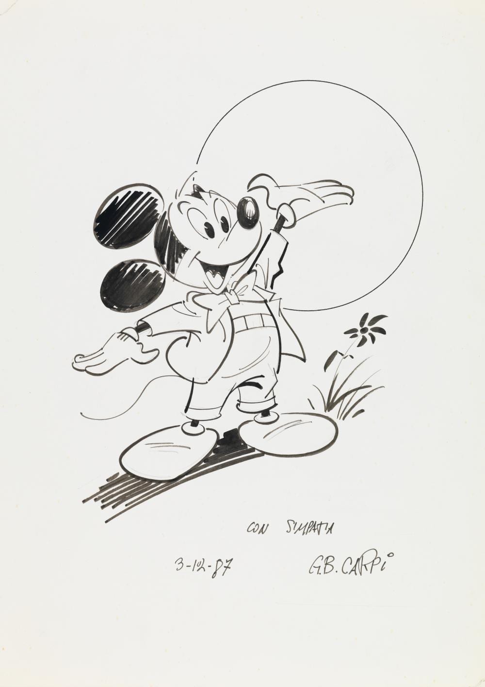 Giovan Battista Carpi comparable auction result: giovan battista carpi topolino 1987