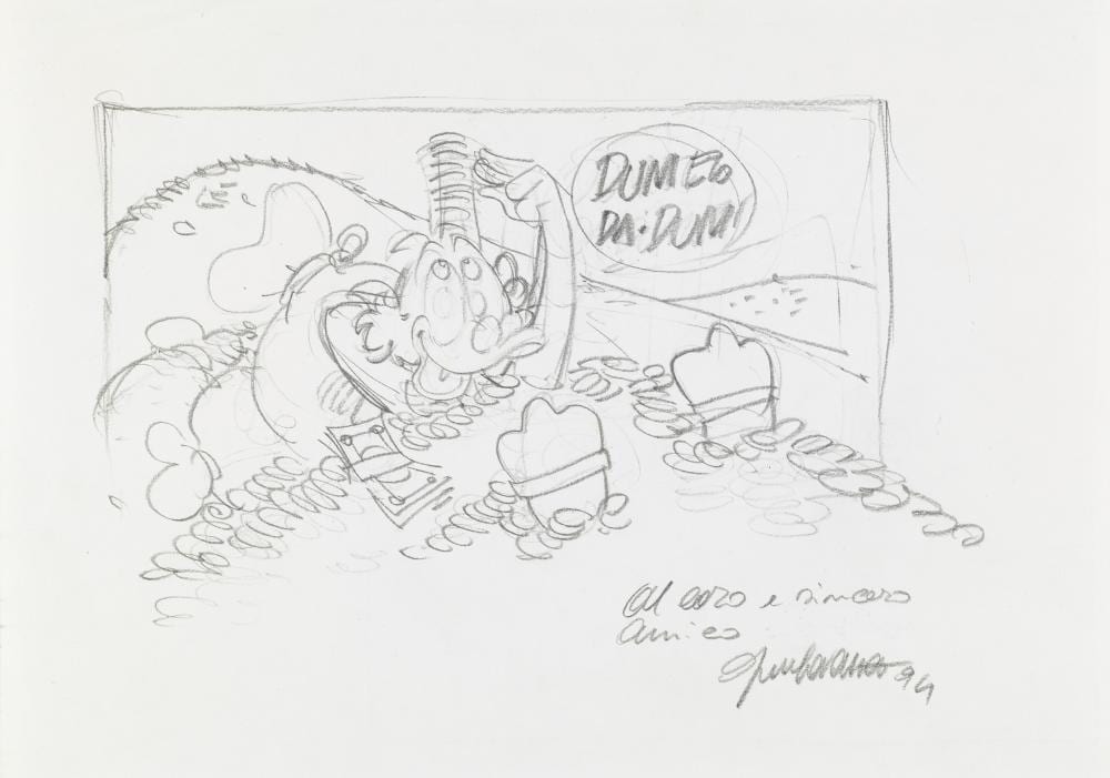 Giorgio Cavazzano comparable auction result: giorgio cavazzano zio paperone 1994