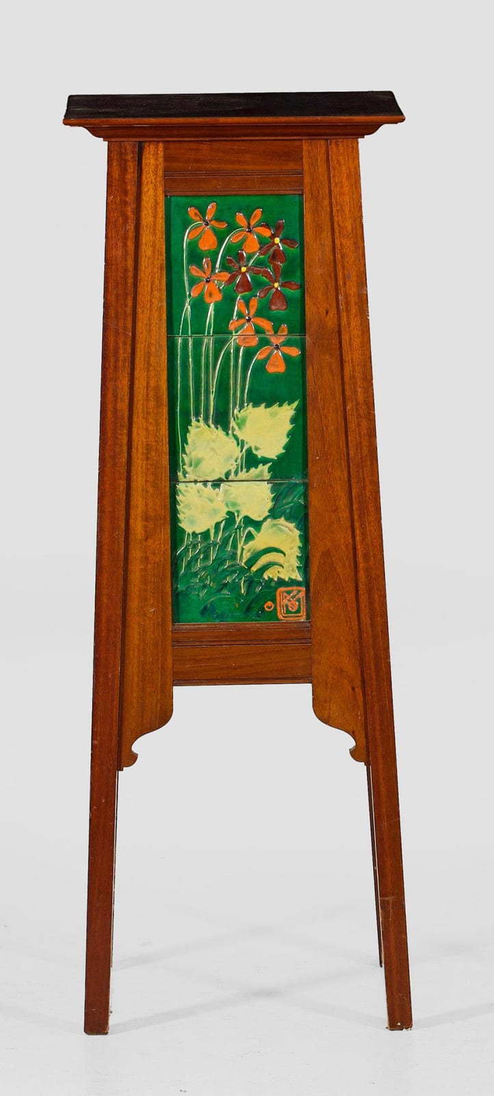 Max Laeuger comparable auction result: jugendstil gueridon mit fliesenbildern von max laeuger