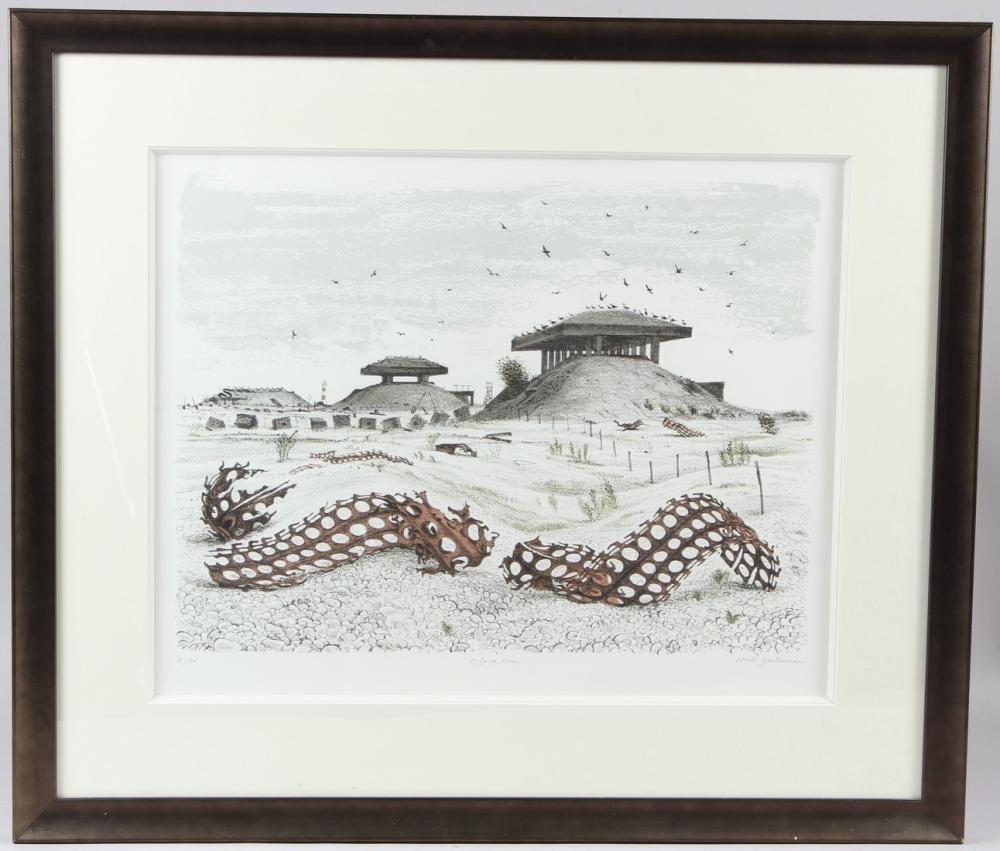 david gentleman b 1930 orford ness colour lithograph 5 50 signed and titled in pencil 34 x 46cm print · John Nicholson's Fine Art Auctioneers & Valuers · 2026-04-08 David Gentleman comparable auction result: david gentleman b 1930 orford ness colour lithograph 5 50 signed and titled in pencil 34 x 46cm print