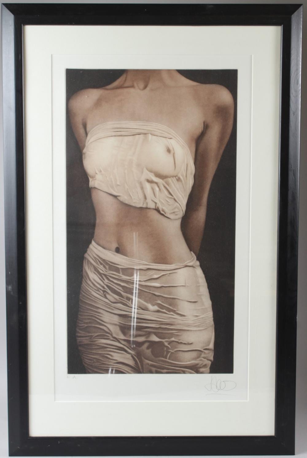 Willi Kissmer comparable auction result: willi kissmer 1951 2018 torso of a woman print signed 60 x 33cm