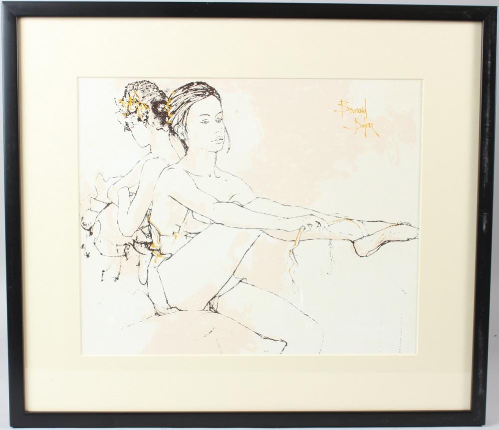 Bernard Dufour comparable auction result: bernard dufour 1922 2016 ballerina acrylic on canvas board signed 36 5 x 44 5cm