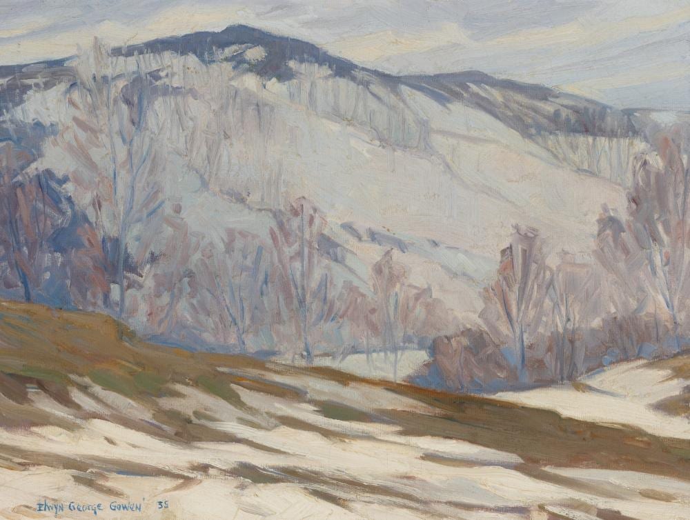 Elwyn George Gowen comparable auction result: elwyn george gowen am 1895 1954 mount fanciful 1935 oil on canvas framed