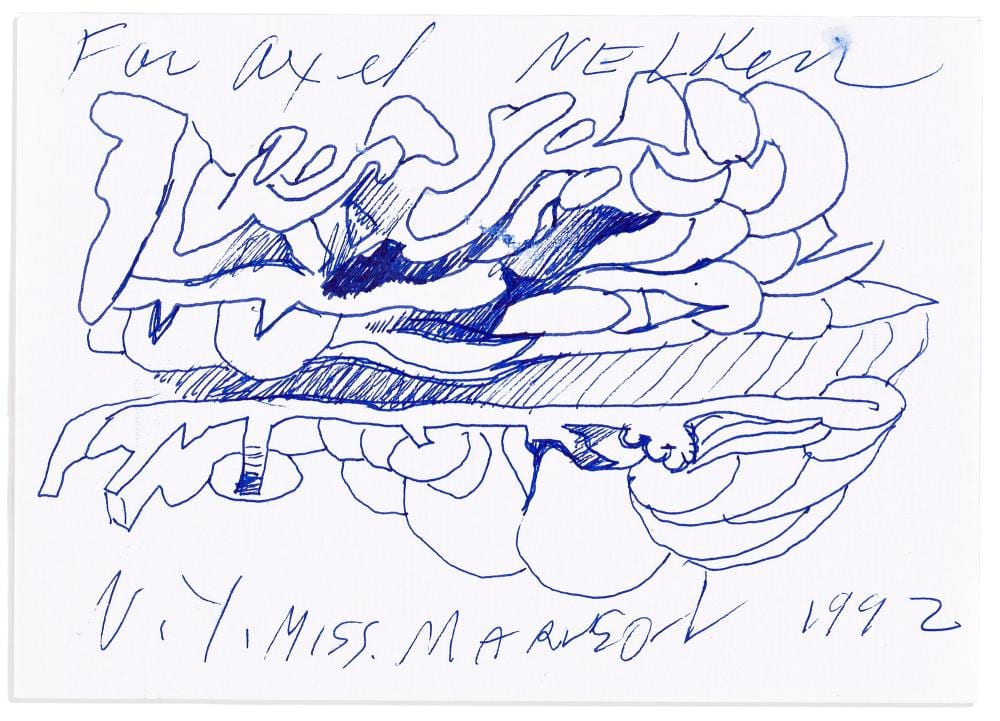 Marisol comparable auction result: marisol escobar 1930 2016 signed ink drawing new york 1992