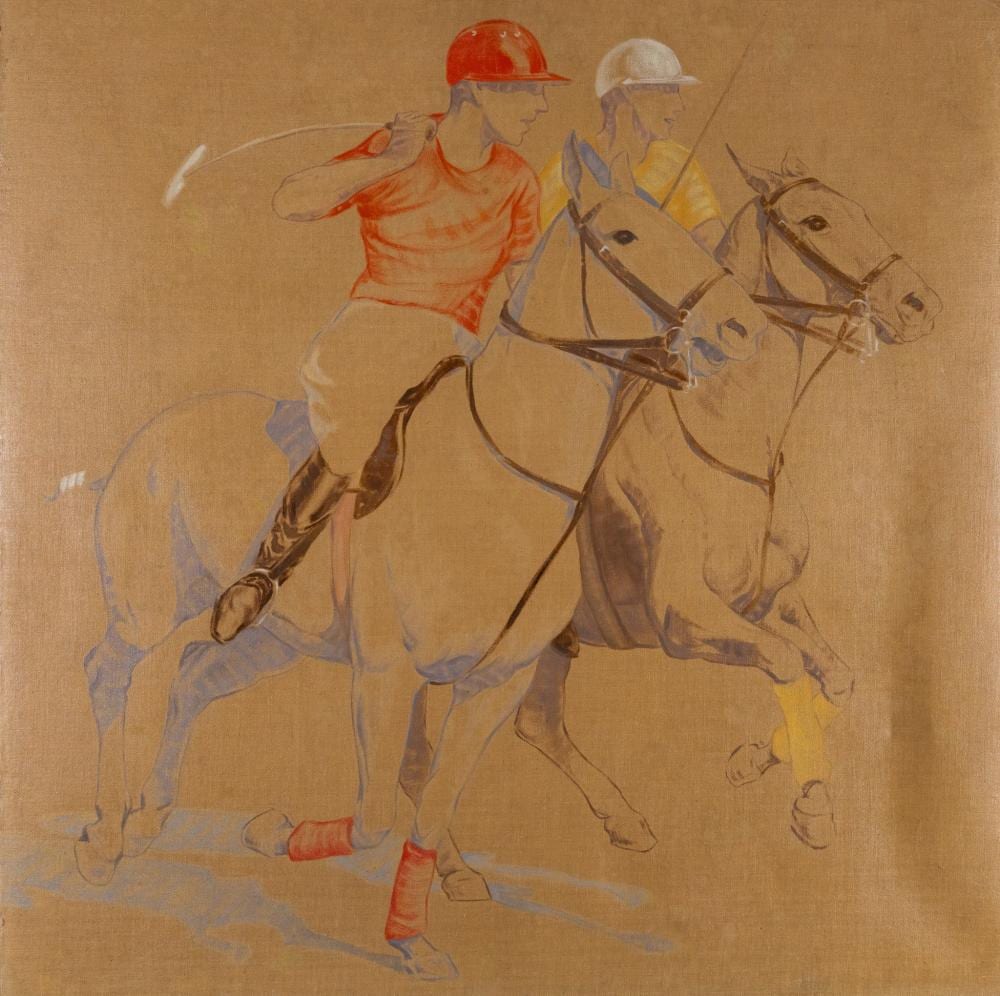 Kenneth Stevens MacIntire comparable auction result: kenneth stevens macintire american 1891 1979 polo players