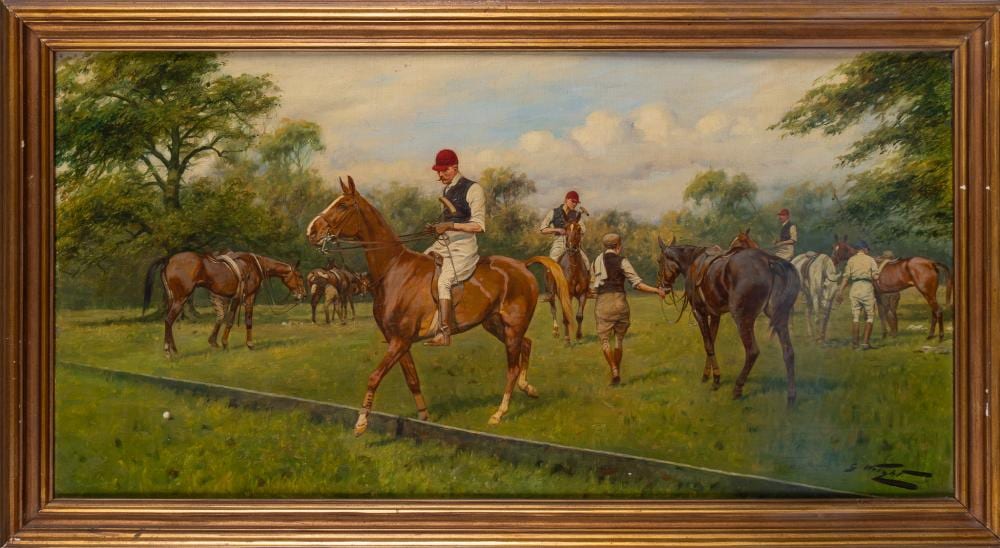 George (1860) Wright comparable auction result: george wright british 1860 1942 polo