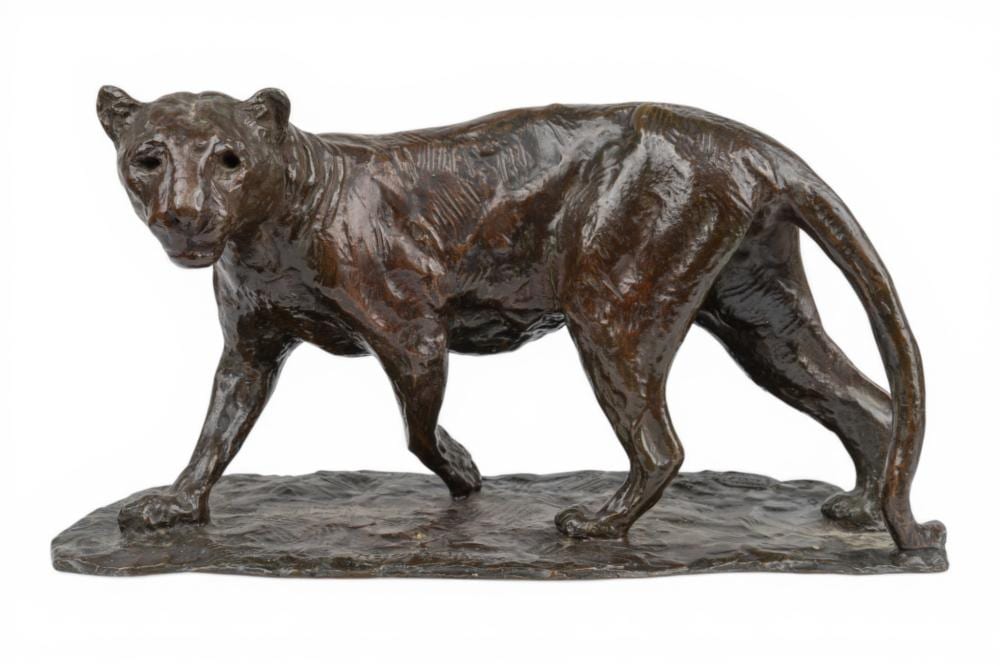 Roger Godchaux comparable auction result: roger godchaux french 1878 1958 lionne se tournant
