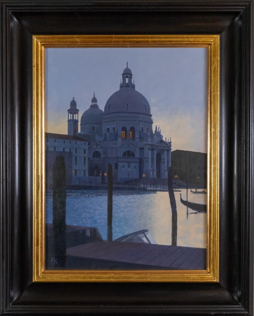 Peter Kelly comparable auction result: peter kelly british 1931 2019 evening light santa maria della salute