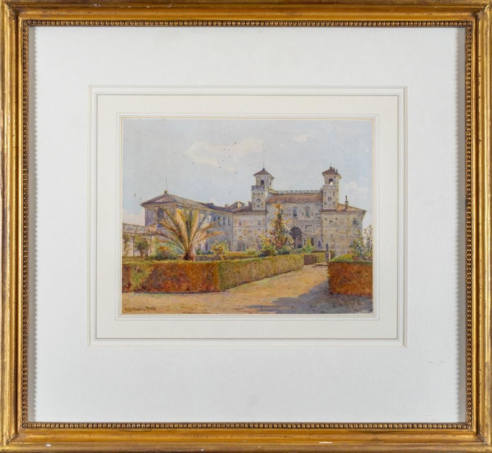 E. Arthur Rowe comparable auction result: ernest arthur rowe british 1863 1922 villa medici rome