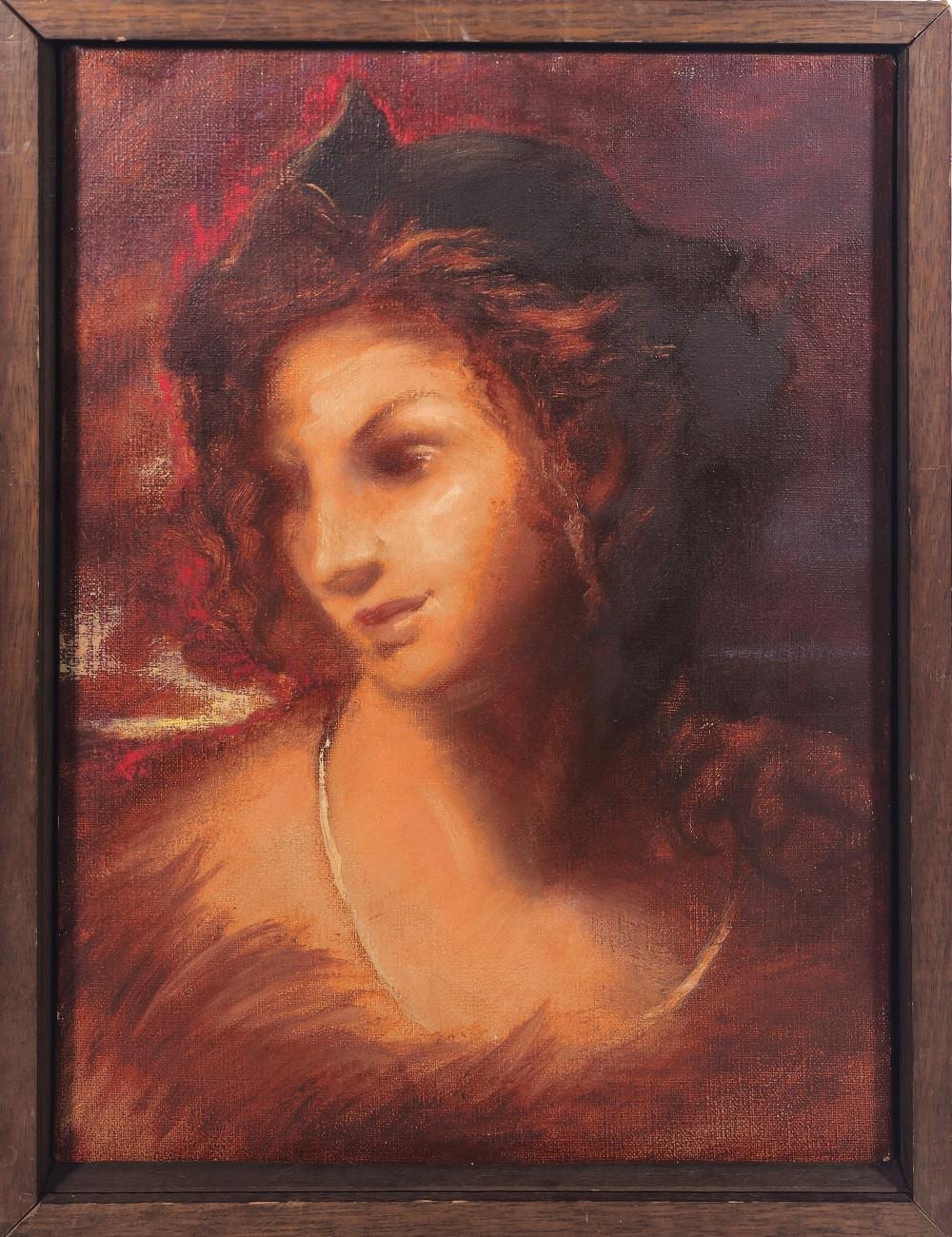 Omar Galliani comparable auction result: omar galliani notturno 1985