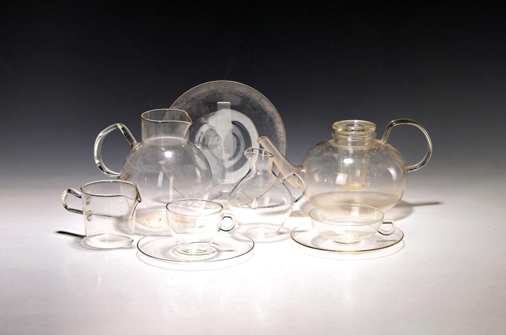 mixed lot of glass tableware designed by wilhelm · Henry's Auktionshaus · 2026-04-25 Wilhelm Viktor Krausz comparable auction result: mixed lot of glass tableware designed by wilhelm