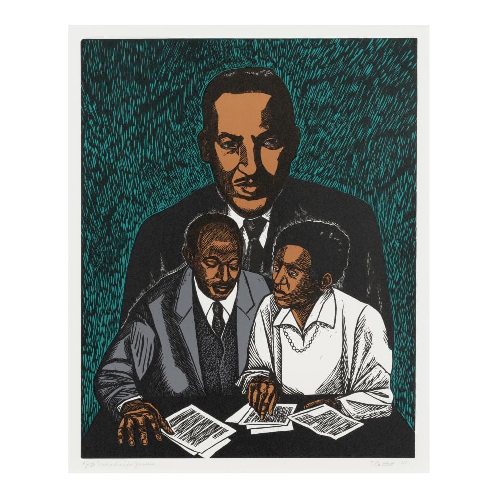 Elizabeth Catlett comparable auction result: elizabeth catlett 1915 2012 crusaders for justice