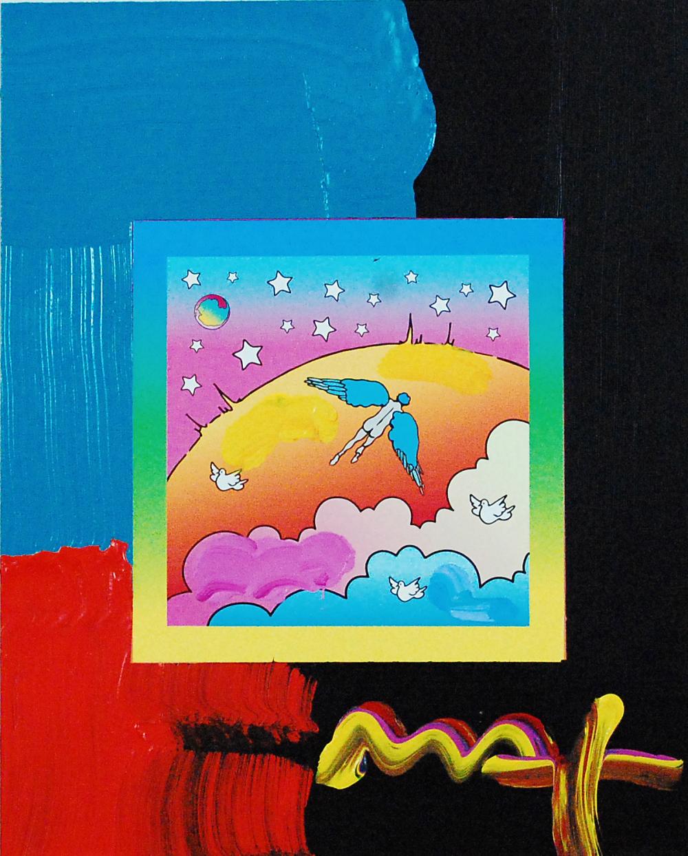 Auction comp thumbnail for Peter Max Mixed Media Acrylic on Paper Signed (C A Auctioneers, Lot 170)