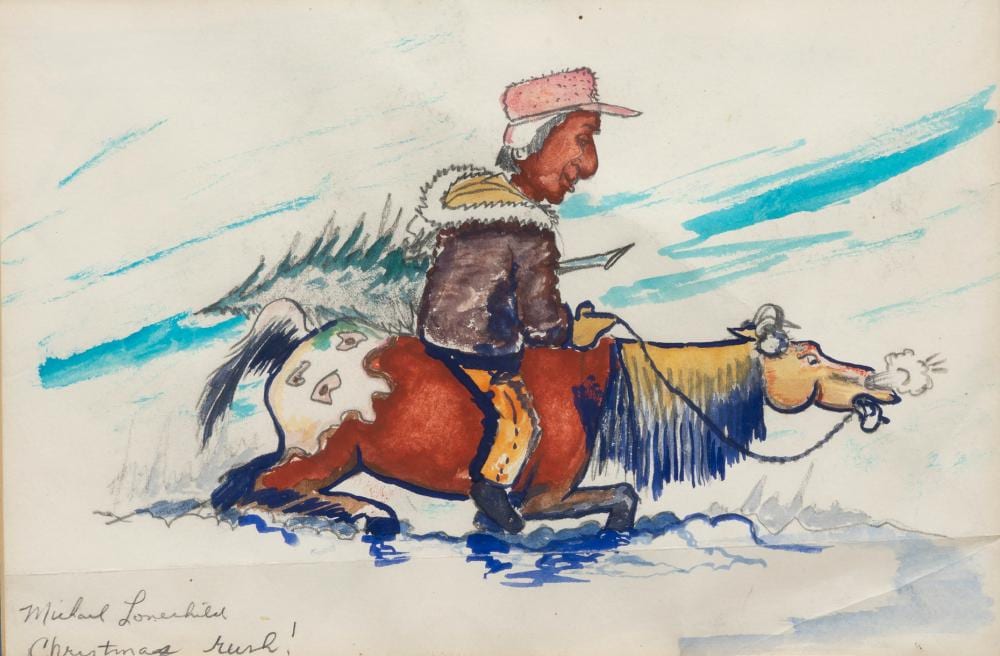Michael Lonechild comparable auction result: michael lonechild christmas rush