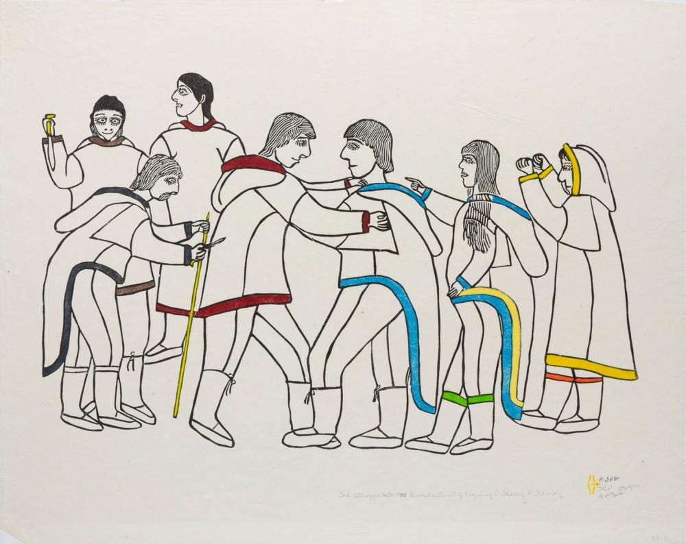 janet kigusiuq the struggle · Saskatchewan Network for Art Collecting · 2026-04-26 Janet Kigusiuq comparable auction result: janet kigusiuq the struggle