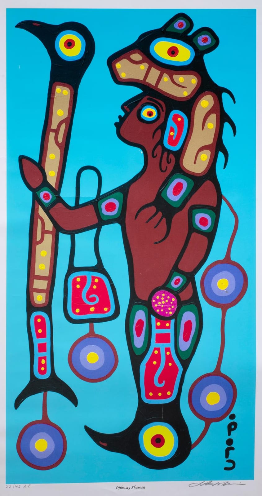 Christian Morrisseau comparable auction result: christian morrisseau ojibway shaman