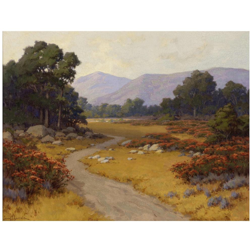 John Marshall Gamble comparable auction result: john marshall gamble 1863 1957 wildflowers 20 1 4 x 26 in