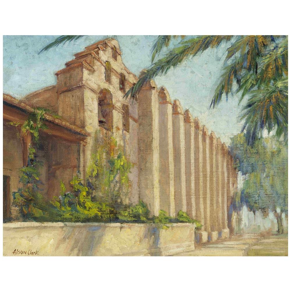 alson skinner clark 1876 1949 san gabriel mission 18 x 22 in · Bonhams · 2026-04-15 Alson Skinner Clark comparable auction result: alson skinner clark 1876 1949 san gabriel mission 18 x 22 in