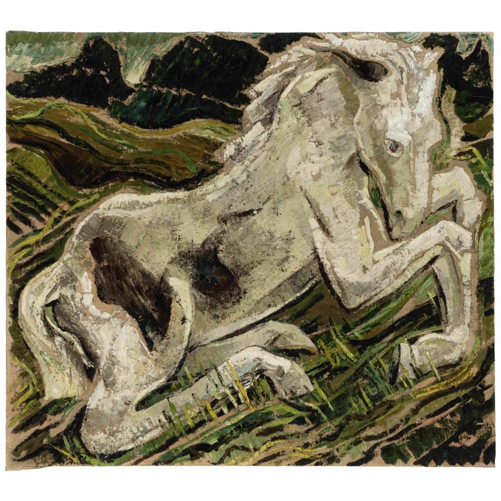 Morris Graves comparable auction result: morris graves 1910 2001 colt 35 1 4 x 39 1 4 in painted circa 1936 37
