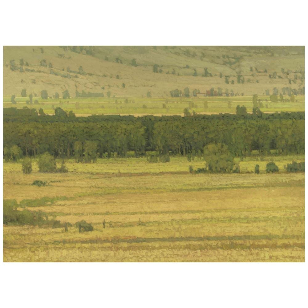 Russell Chatham comparable auction result: russell chatham 1939 2019 august near deep creek 36 x 50 in painted in 1992