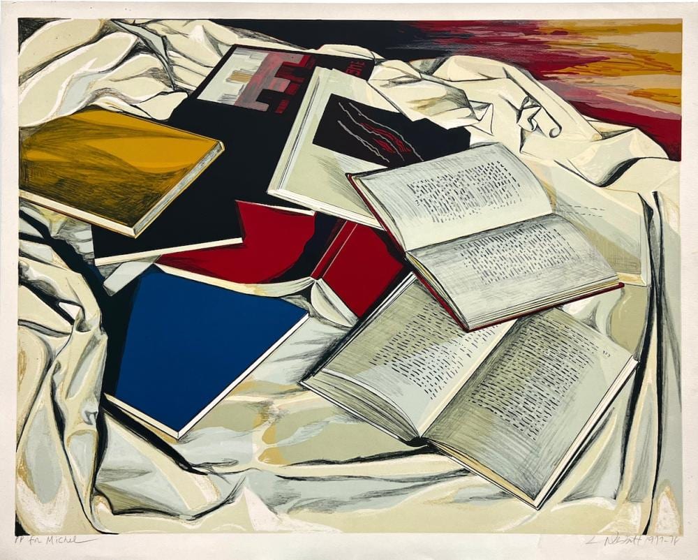 Lowell Nesbitt comparable auction result: lowell nesbitt untitled lithograph print