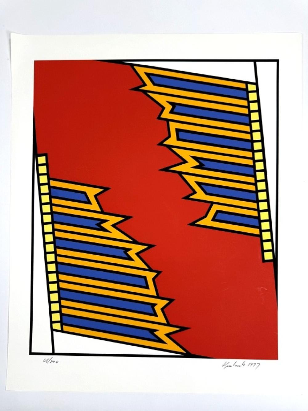 Nicholas Krushenick comparable auction result: nicholas krushenick 1929 1999 signed serigraph