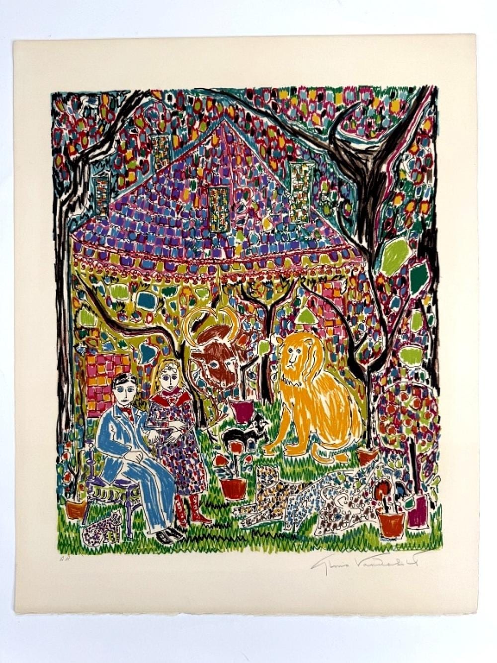 Gloria Vanderbilt comparable auction result: gloria vanderbilt 1924 2019 ap signed lithograph