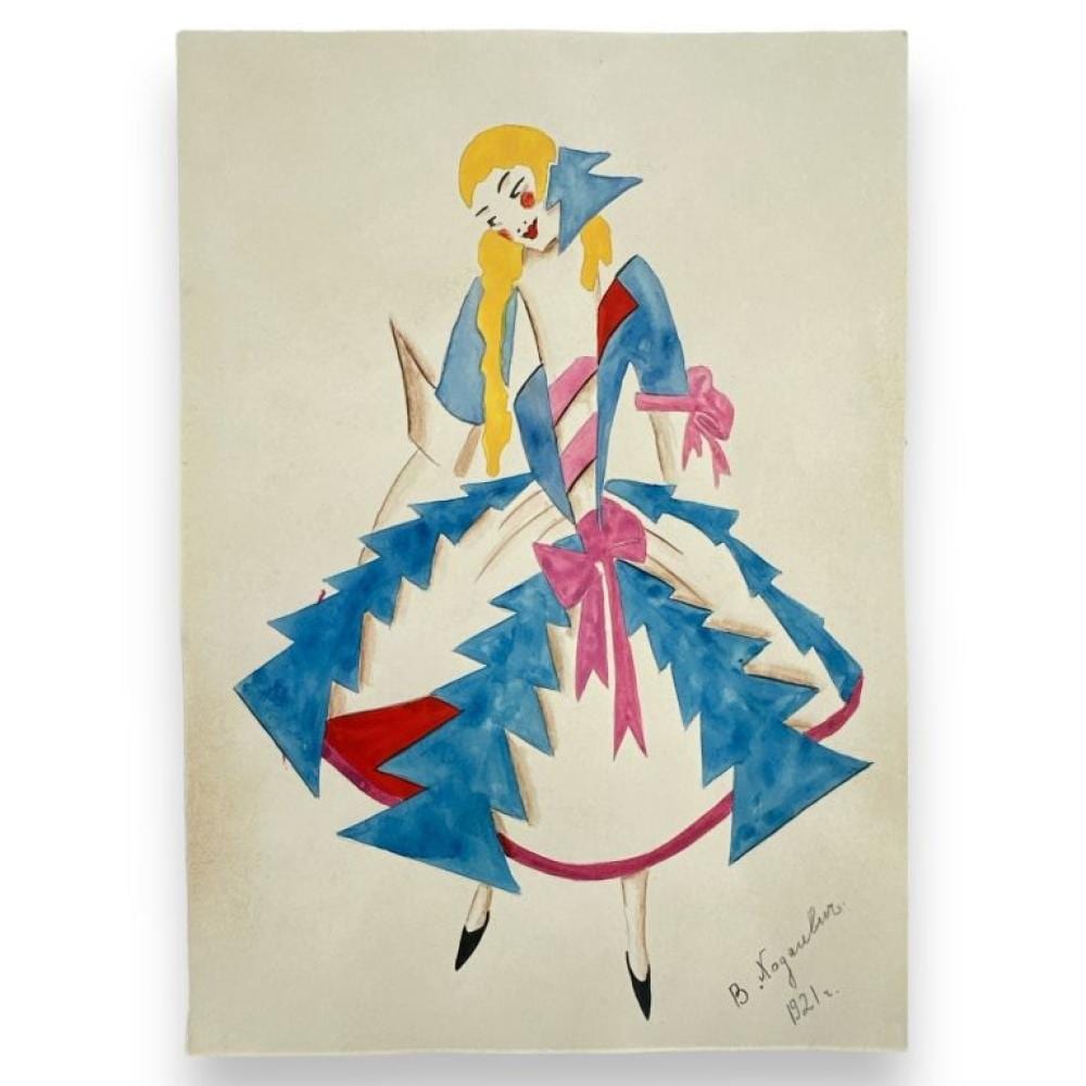 Valentina Michajlovna Chodasevic comparable auction result: valentina khodasevich 1894 1970 watercolor paper