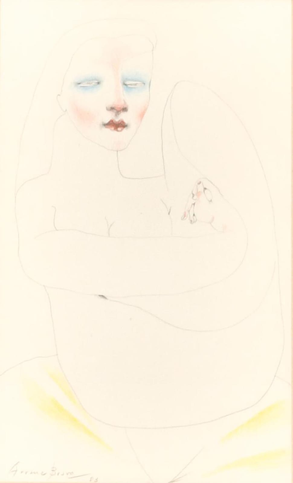 Eduard Arranz Bravo comparable auction result: eduard arranz bravo 1941 2023 woman portrait 1983
