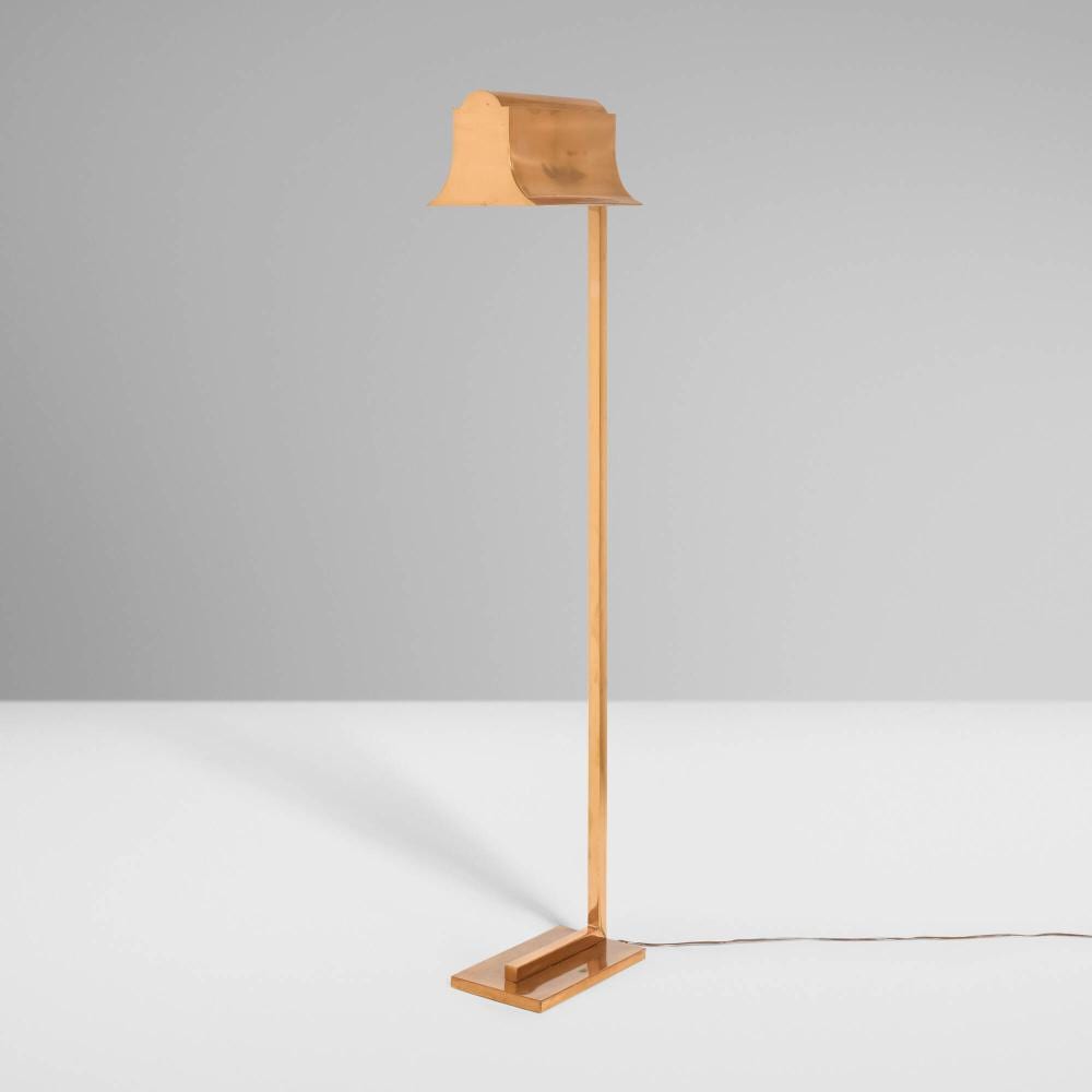 Donald Deskey comparable auction result: donald deskey attribution floor lamp